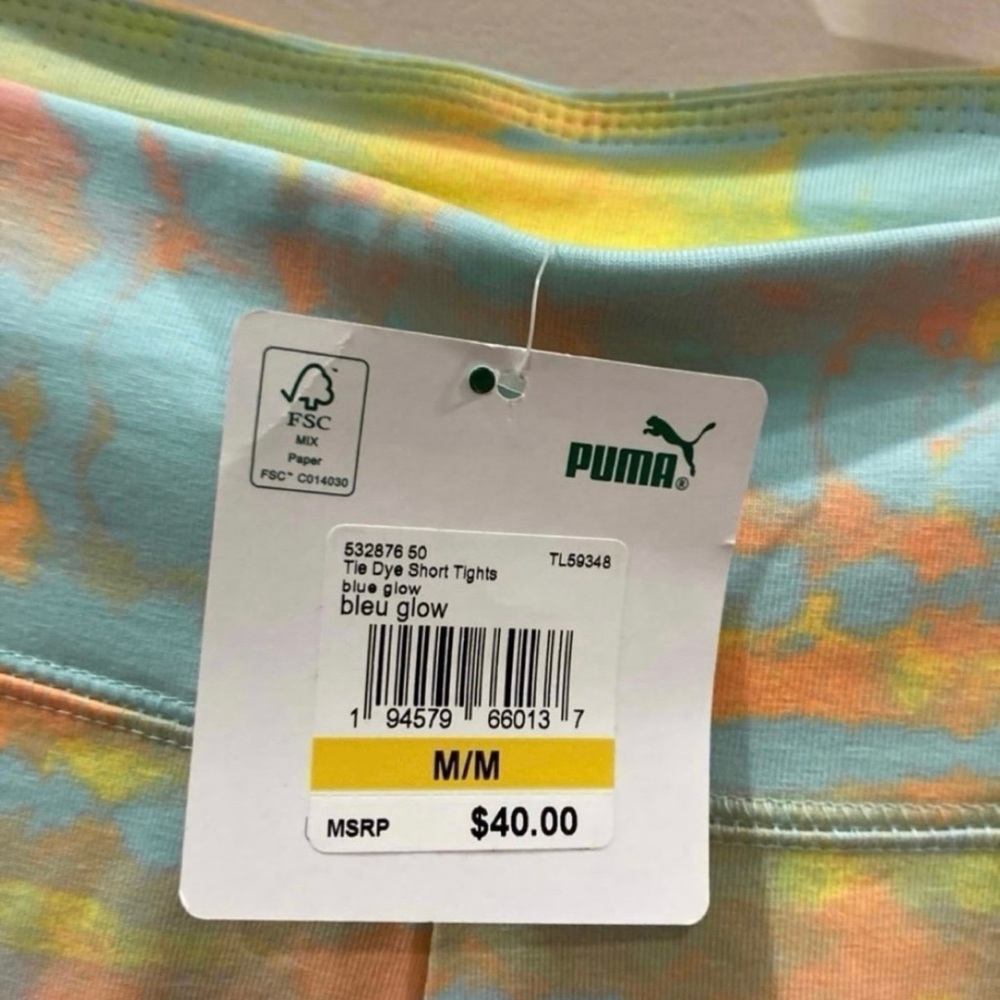 Puma Vibrant Tie Dye shorts